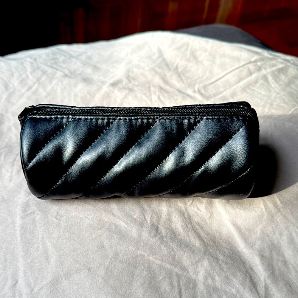 YSL Black Quilted Pouch